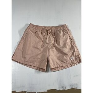 Nike Men's Sportswear Woven Flow Shorts Peach Color Mesh Lining Pockets Large